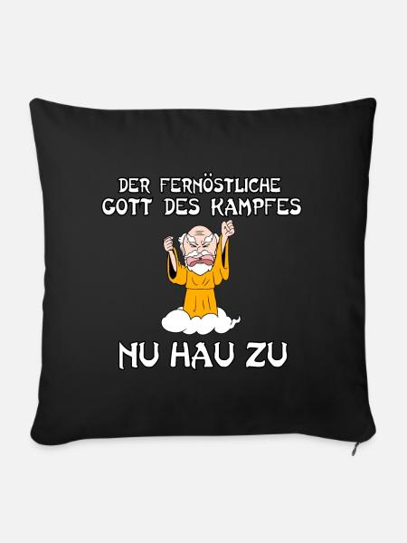 Nu hau zu - Sofakissenbezug 45 x 45 cm - Schwarz