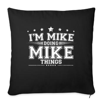 Mike - Sofa pillowcase 17,3'' x 17,3'' (45 x 45 cm) - black - Front