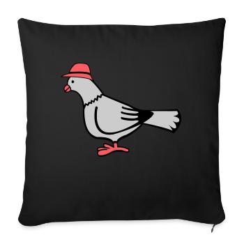 Dove - Sofa pillowcase 17,3'' x 17,3'' (45 x 45 cm) - black - Front
