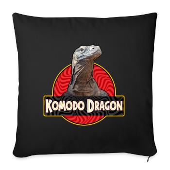 Komodo dragon Komodo dragon banded monitor - Sofa pillowcase 17,3'' x 17,3'' (45 x 45 cm) - black - Front