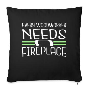 sabrina carpenter tshirts carpenter joke hobbyists - Sofa pillowcase 17,3'' x 17,3'' (45 x 45 cm) - black - Front