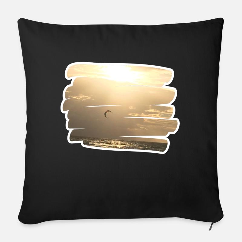Beach - Sofakissenbezug 45 x 45 cm - Schwarz