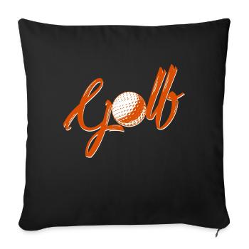 Retro Awesome Golf Design Best Golfing T-Shirt - Sofa pillowcase 17,3'' x 17,3'' (45 x 45 cm) - black - Front