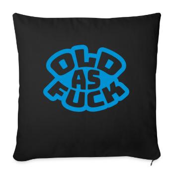 old AF Text Logo - Sofakissenbezug 45 x 45 cm - Schwarz - Vorne