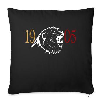Lion 1905 - Housse de coussin décorative 45 x 45 cm - noir - Devant