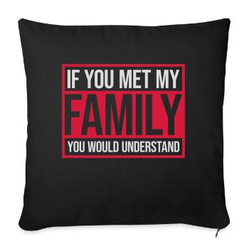 you would understand Zitat - Sofakissenbezug 45 x 45 cm - Schwarz - Vorne