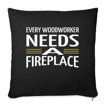 sabrina carpenter tshirts tools logging - Sofa pillowcase 17,3'' x 17,3'' (45 x 45 cm) - black - Front