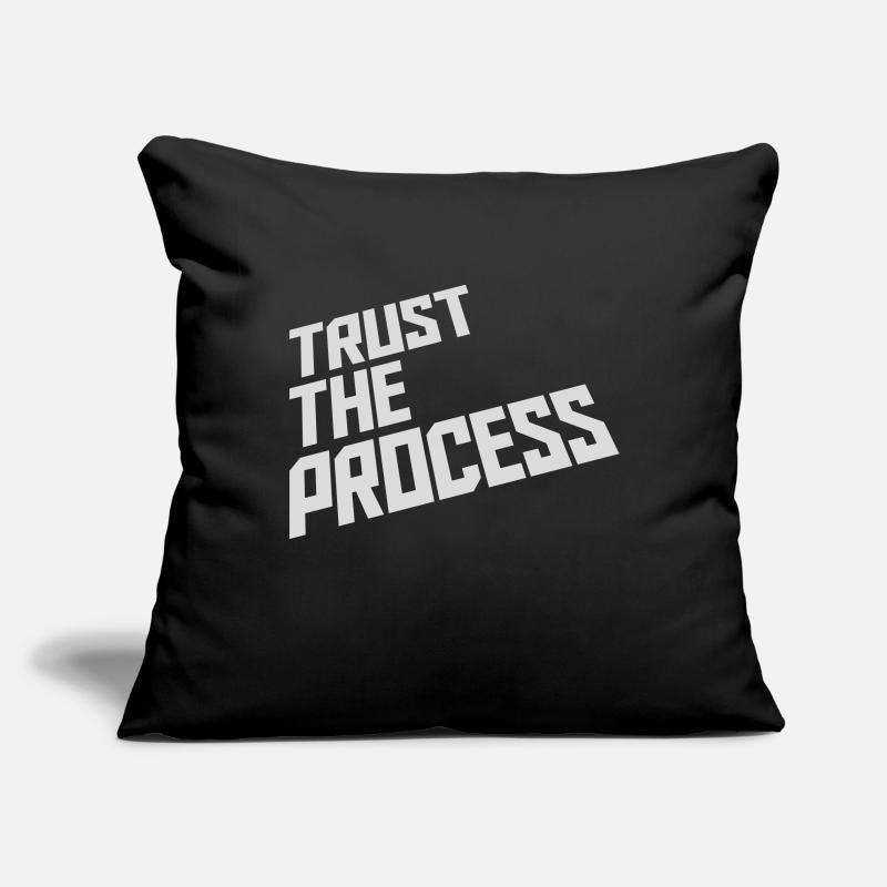 faire confiance au processus Devis Housse de coussin décorative 45 x 45 cm