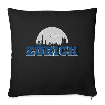 Zurich - Sofa pillowcase 17,3'' x 17,3'' (45 x 45 cm) - black - Front
