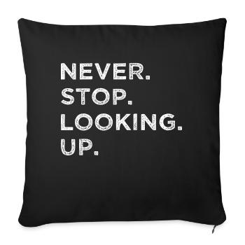 joke present idea astrophysics birthday gift - Sofa pillowcase 17,3'' x 17,3'' (45 x 45 cm) - black - Front