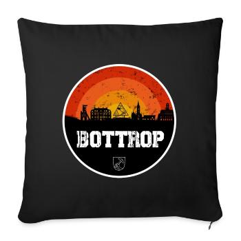 Bottrop Skyline - Sofa pillowcase 17,3'' x 17,3'' (45 x 45 cm) - black - Front