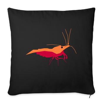 SHRIMP4YOU Shrimp Baby - Sofa pillowcase 17,3'' x 17,3'' (45 x 45 cm) - black - Front