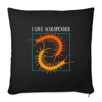 Yes I really like Scolopender - Sofa pillowcase 17,3'' x 17,3'' (45 x 45 cm) - black - Front