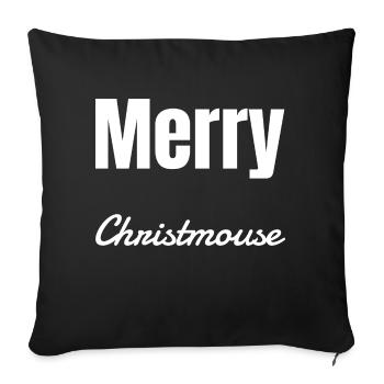 CotonDrawStringbag Vacances de Noël - Housse de coussin décorative 45 x 45 cm - noir - Devant