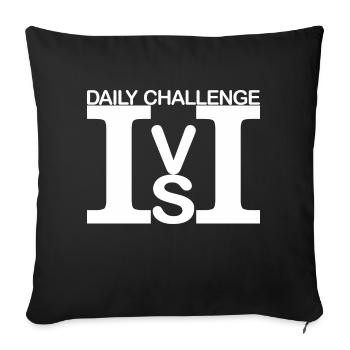 ME vs. ICH 03 knows - Sofa pillowcase 17,3'' x 17,3'' (45 x 45 cm) - black - Front