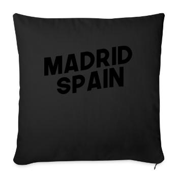 Design Madrid Spanien online kaufen - Sofakissenbezug 45 x 45 cm - Schwarz - Vorne