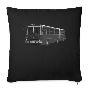 Bus Ikarus 280 Ungarn DDR Oldtimer Ostalgie - Sofakissenbezug 45 x 45 cm - Schwarz - Vorne