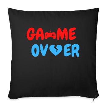 Game Over - Sofakissenbezug 45 x 45 cm - Schwarz - Vorne