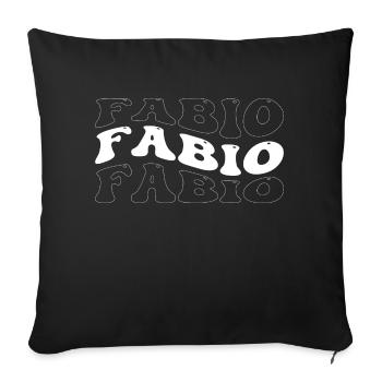 Drôle Fabio Groovy 4 Hommes Femmes Cool Fabio Tie Dye - Housse de coussin décorative 45 x 45 cm - noir - Devant