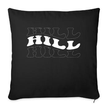 Funny Hill Groovy 4 Hommes Femmes Cool Hill Tie Dye - Housse de coussin décorative 45 x 45 cm - noir - Devant
