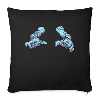 Zombie Arms - Sofa pillowcase 17,3'' x 17,3'' (45 x 45 cm) - black - Front