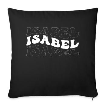 Funny Isabel Groovy 4 Men Women Cool Isabel Tie - Sofa pillowcase 17,3'' x 17,3'' (45 x 45 cm) - black - Front