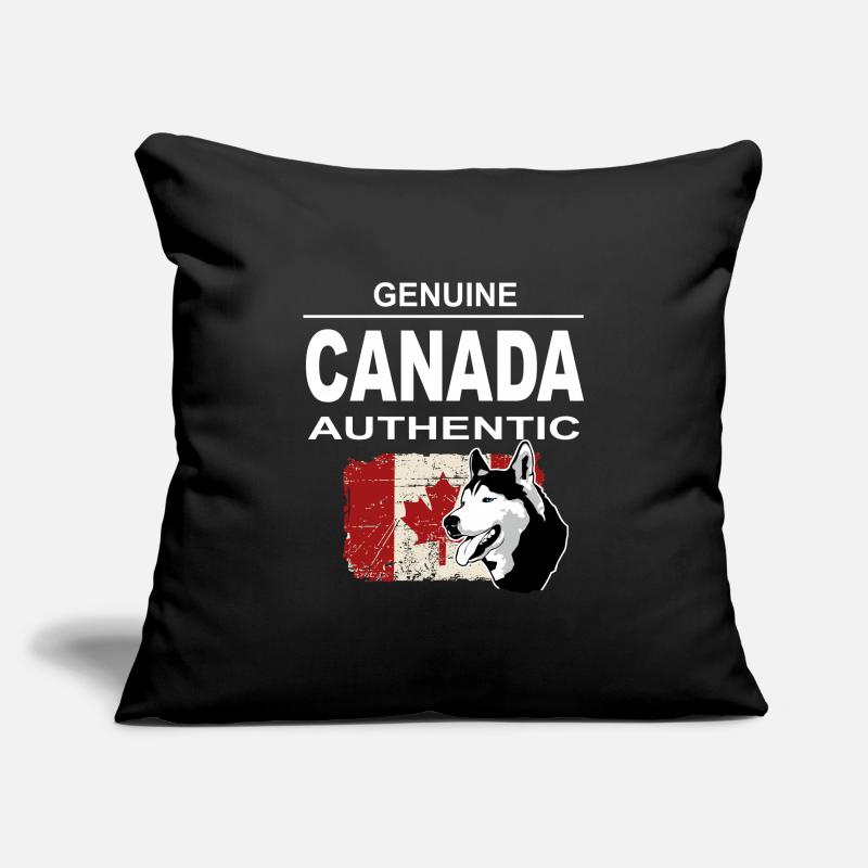 Maple Leaf - Huskies - Canada Housse de coussin décorative 45 x 45 cm