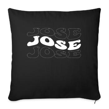Funny Jose Groovy 4 Männer Frauen Cool Jose Tie Dye - Sofakissenbezug 45 x 45 cm - Schwarz - Vorne