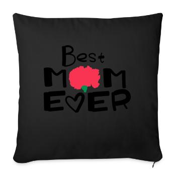 Happy Mothers Day lettering 2 - Sofa pillowcase 17,3'' x 17,3'' (45 x 45 cm) - black - Front