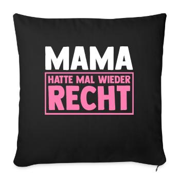 Mutter Muttertag Mama - Sofakissenbezug 45 x 45 cm - Schwarz - Vorne