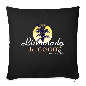 Limonada Vacation Club - Sofakissenbezug 45 x 45 cm - Schwarz - Vorne