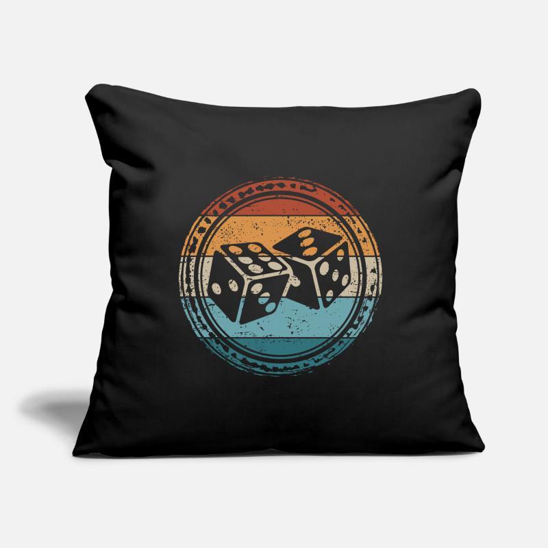 Retro Dice Sofa pillowcase 17,3'' x 17,3'' (45 x 45 cm)