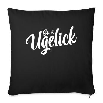 Su e Ugelick Erzgebirge - Sofakissenbezug 45 x 45 cm - Schwarz - Vorne