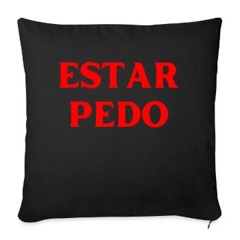 Party Spruch Spanisch Sprache - Sofakissenbezug 45 x 45 cm - Schwarz - Vorne