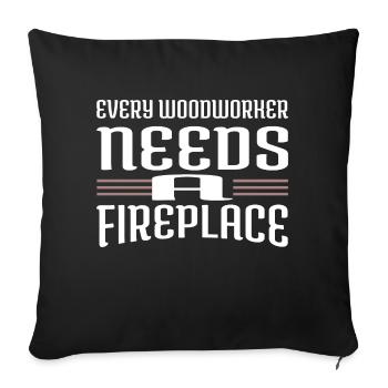 Meilleurs t-shirts de salle de bingo Hearbeat forestier - Housse de coussin décorative 45 x 45 cm - noir - Devant