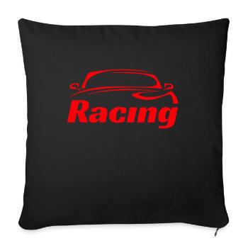 Resing ❤️ de voiture - Housse de coussin décorative 45 x 45 cm - noir - Devant