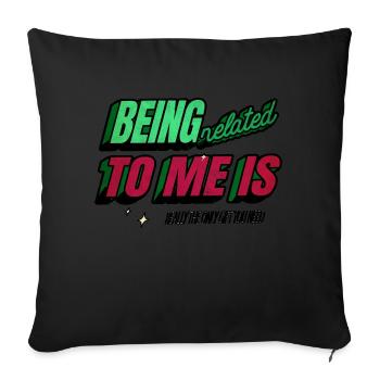 Cadeau Fairy Tail Bubaprints Cool cadeau d’anniversaire - Housse de coussin décorative 45 x 45 cm - noir - Devant