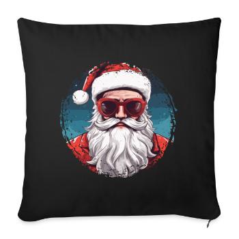 Merry Christmas - Sofa pillowcase 17,3'' x 17,3'' (45 x 45 cm) - black - Front