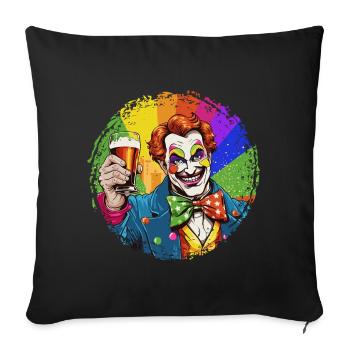 Carnival Kölle Alaaf Escalates Singing Dancing Cologne - Sofa pillowcase 17,3'' x 17,3'' (45 x 45 cm) - black - Front
