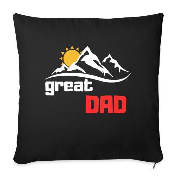 Toller Papa - Sofakissenbezug 45 x 45 cm - Schwarz - Vorne