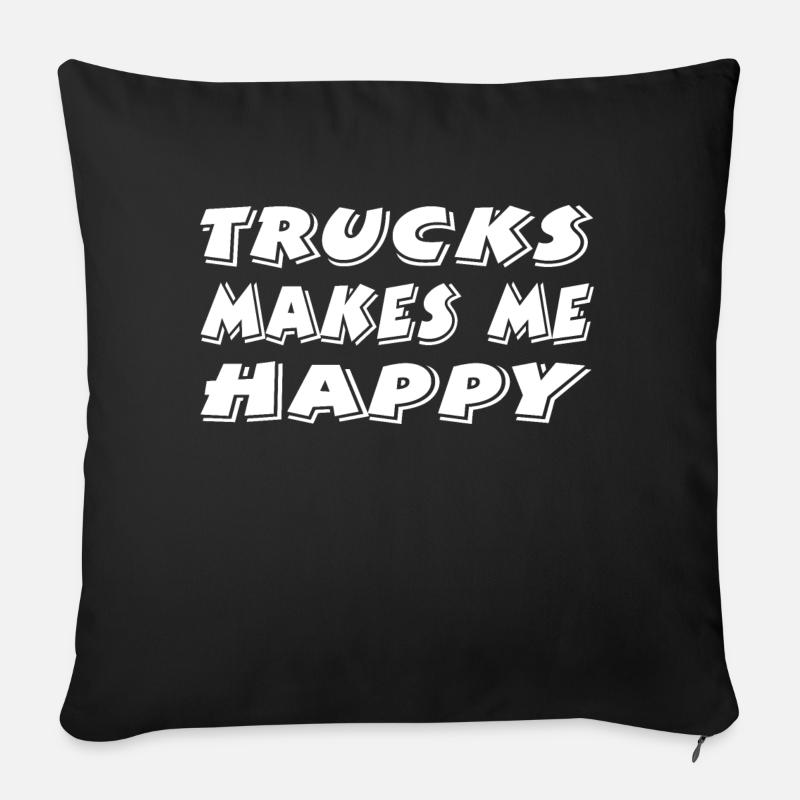 Truck - Sofakissenbezug 45 x 45 cm - Schwarz