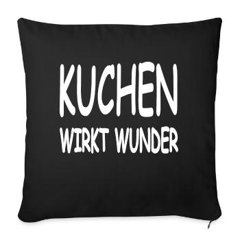 Kuchen - Sofakissenbezug 45 x 45 cm - Schwarz - Vorne