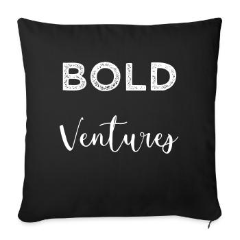Cadeau d’anniversaire de déclaration de la communauté des startups - Housse de coussin décorative 45 x 45 cm - noir - Devant