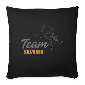 Team Silvaner - Sofakissenbezug 45 x 45 cm - Schwarz - Vorne