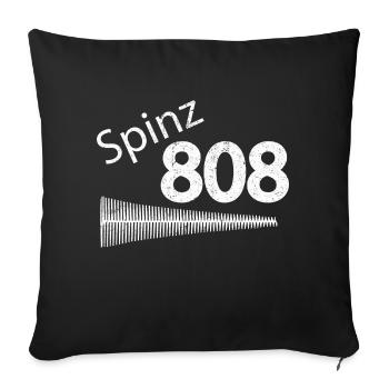 Spinz 808 - Housse de coussin décorative 45 x 45 cm - noir - Devant