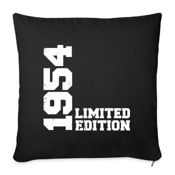 Cadeau Anniversaire Millésime 1954 Classique 1954 - Housse de coussin décorative 45 x 45 cm - noir - Devant