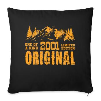 Birthday Gift 2001 - 2001 - Sofa pillowcase 17,3'' x 17,3'' (45 x 45 cm) - black - Front