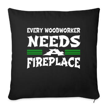 Forestry Tree Feller John Carpenter Tshirts - Sofa pillowcase 17,3'' x 17,3'' (45 x 45 cm) - black - Front