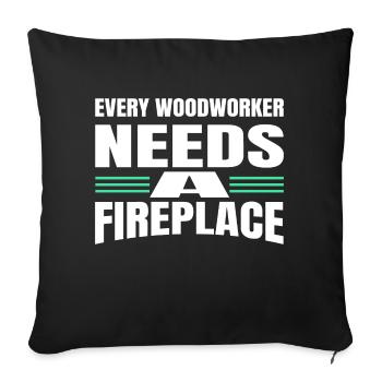 Union Carpenter Tshirts Blogger John Carpenter - Sofa pillowcase 17,3'' x 17,3'' (45 x 45 cm) - black - Front