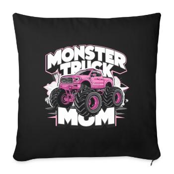 Monster Truck Mom für Frauen und Mädchen - Sofakissenbezug 45 x 45 cm - Schwarz - Vorne